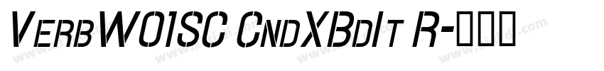 VerbW01SC CndXBdIt R字体转换